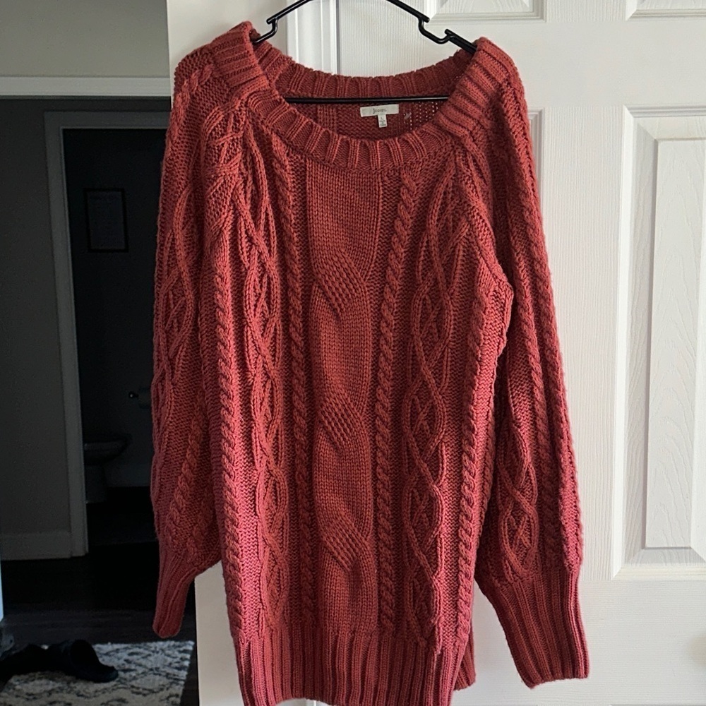JODIFL Women's Knit Sweater - Deep Red